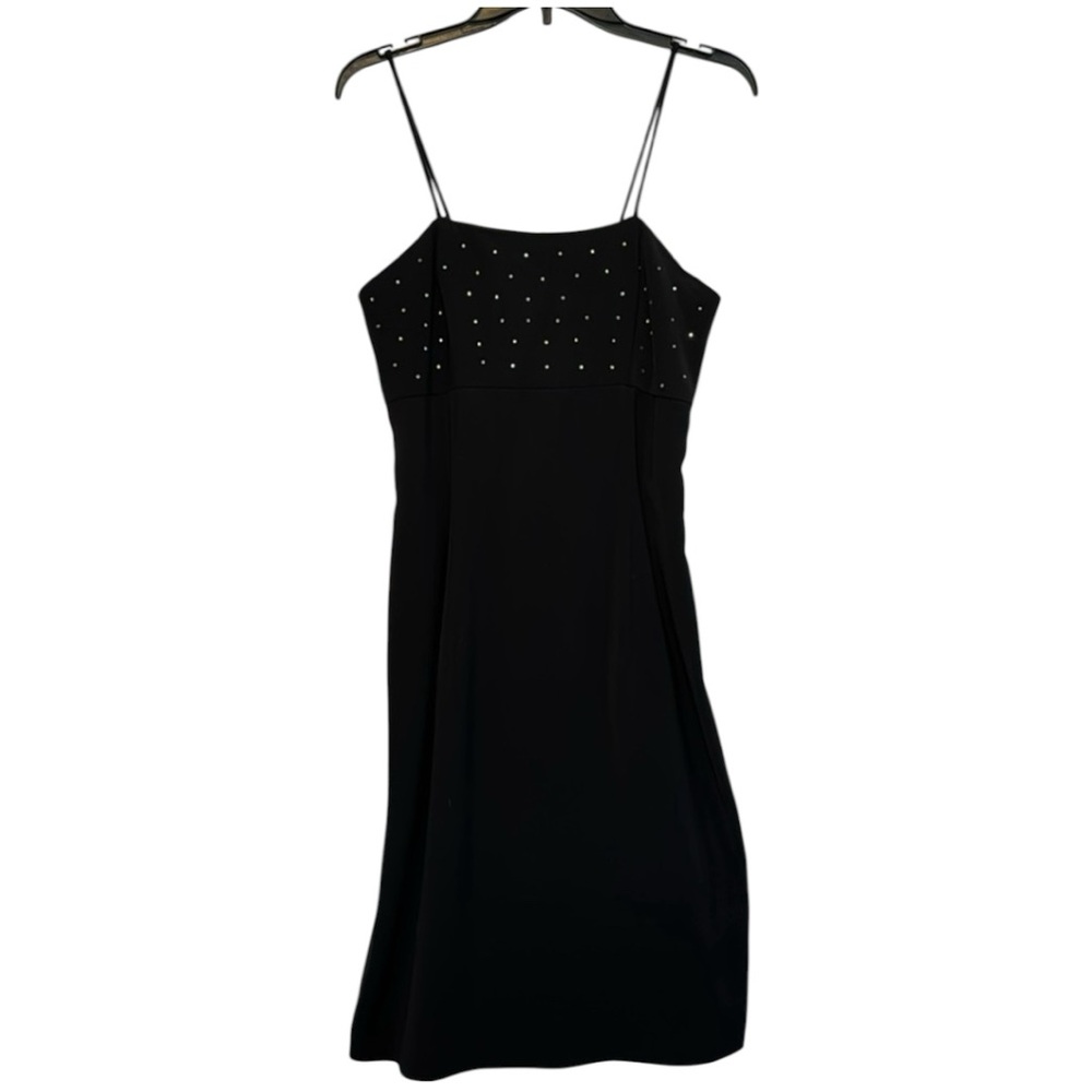 Faviana New‎ York Black Cocktail Dress with Crystal Accents in Size 9/10